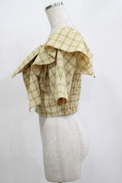 画像2: one after another NICE CLAUP / リボンチェックシャツ  イエロー H-25-11-13-1051-PU-BL-NS-ZH