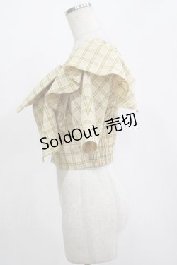 画像2: one after another NICE CLAUP / リボンチェックシャツ  イエロー H-25-11-13-1051-PU-BL-NS-ZH