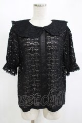 m petit by misako / TT* AOKレースブラウス LL ブラック H-25-11-13-1052-LO-BL-NS-ZH