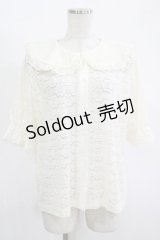 m petit by misako / TT* AOKレースブラウス LL アイボリー H-25-11-13-1053-LO-BL-NS-ZH