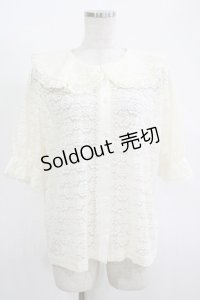 m petit by misako / TT* AOKレースブラウス LL アイボリー H-25-11-13-1053-LO-BL-NS-ZH