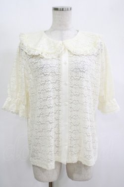 画像1: m petit by misako / TT* AOKレースブラウス LL アイボリー H-25-11-13-1053-LO-BL-NS-ZH