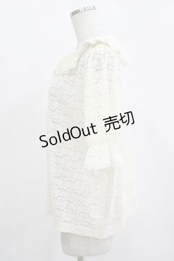 画像2: m petit by misako / TT* AOKレースブラウス LL アイボリー H-25-11-13-1053-LO-BL-NS-ZH