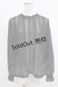 m petit by misako / レースインナートップス LL ブラック H-25-11-13-1055-LO-TO-NS-ZH