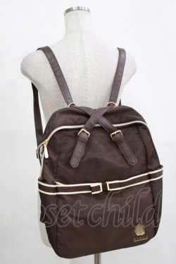 画像1: m petit by misako / NINA'S コラボ AM2WAYリュック  ブラウン H-25-11-13-1058-LO-BG-NS-ZH