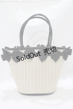 画像2: m petit by misako / AMリボンツキカゴTT  ブラック H-25-11-13-1061-LO-BG-NS-ZH