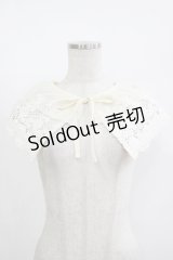 m petit by misako / AMダブルレースツケエリ  生成り H-25-11-13-1062-LO-ZA-NS-ZH