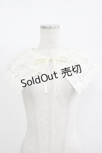 m petit by misako / AMダブルレースツケエリ  生成り H-25-11-13-1062-LO-ZA-NS-ZH