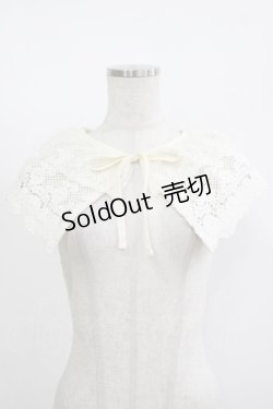 画像1: m petit by misako / AMダブルレースツケエリ  生成り H-25-11-13-1062-LO-ZA-NS-ZH