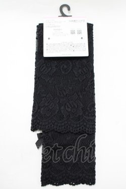 画像2: m petit by misako / AMレースロングアームカバー  ブラック H-25-11-13-1064-LO-ZA-NS-ZH