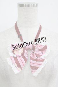 BABY,THE STARS SHINE BRIGHT / くまくみゃのRoyal Kingdom柄リボンタイ  ピンク H-25-11-13-1071-BA-ZA-NS-ZH