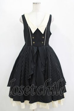 画像1: Hoshibako Works / マイディア 〜My Dear〜 ジャンパースカート L ブラック H-25-11-13-1006-LO-OP-NS-ZH