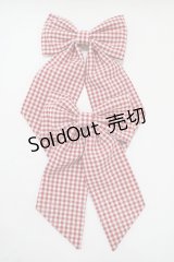 m petit by misako / AMチェック2Pクリップ  レッド H-25-11-13-1073-LO-AC-NS-ZH