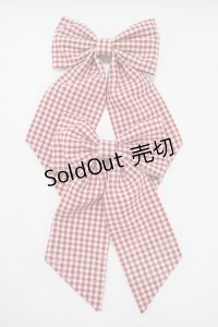 m petit by misako / AMチェック2Pクリップ  レッド H-25-11-13-1073-LO-AC-NS-ZH