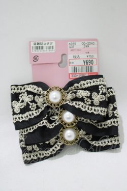 画像1: m petit by misako / AM3PPLクリップ  ブラック H-25-11-13-1074-LO-AC-NS-ZH