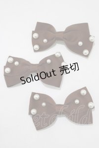 m petit by misako / AM3Pリボンクリップ  ブラウン H-25-11-13-1076-LO-AC-NS-ZH