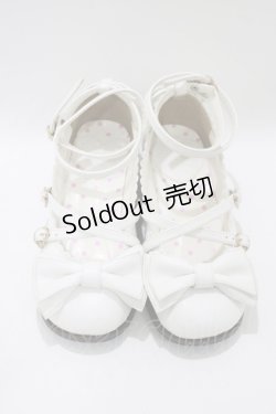 画像1: Angelic Pretty / Tea Party Shoes S/約22.5cm ホワイト H-25-11-13-1079-AP-SH-NS-ZH