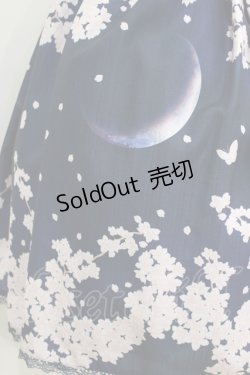 画像4: axes femme kawaii / 桜柄ジャンパースカート M ネイビー H-25-11-13-1001-AX-OP-NS-ZH