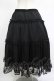 画像3: m petit by misako / サテンキリカエペチスカート 4L ブラック H-25-11-13-1010-LO-SK-NS-ZH (3)