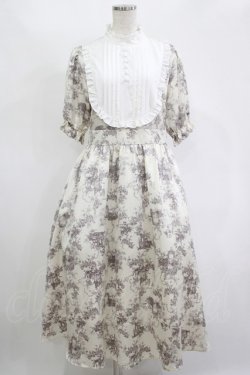 画像1: m petit by misako / AM*トワルドジュイワンピース L オフ H-25-11-13-1011-LO-OP-NS-ZH