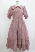 m petit by misako / AM*ギンガムCHKワンピース L レッド H-25-11-13-1012-LO-OP-NS-ZH
