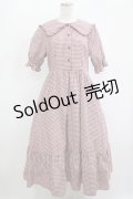 m petit by misako / AM*ギンガムCHKワンピース L レッド H-25-11-13-1012-LO-OP-NS-ZH