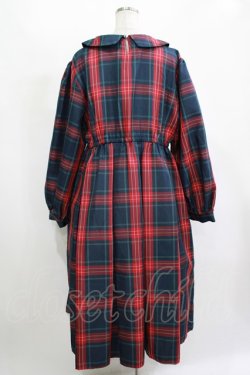画像3: FLC / MINA*タータンチェックワンピース 4L グリーン H-25-11-13-1013-LO-OP-NS-ZH