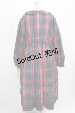 画像3: FLC / MINA*タータンチェックワンピース 4L グリーン H-25-11-13-1013-LO-OP-NS-ZH