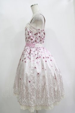 画像2: axes femme kawaii / 桜柄ジャンパースカート M ピンク H-25-11-13-1002-AX-OP-NS-ZH