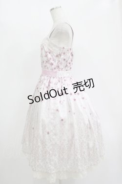 画像2: axes femme Kawaii / 桜柄ジャンパースカート M ピンク H-25-11-13-1002-AX-OP-NS-ZH