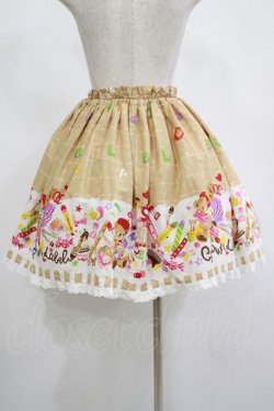 画像3: metamorphose / おえかきくまちゃんミニスカート Free ベージュ H-25-11-13-1020-ME-SK-NS-ZH