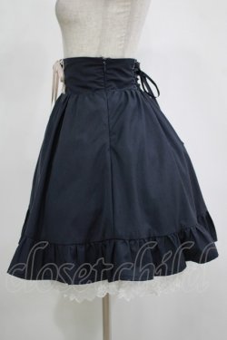 画像2: Blue rouge / レースアップスカート Free ブラック H-25-11-13-1023-CA-OP-NS-ZH