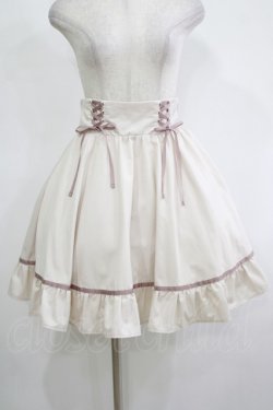 画像1: Blue rouge / ダブルレースアップスカート Free 生成り H-25-11-13-1024-CA-BL-NS-ZH