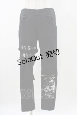 画像1: SEX POT ReVeNGe / アシメデザインパンンツ M 黒 H-25-11-13-009-SP-PA-KB-ZH