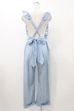 画像2: Shirley Temple / リボンフリルサロペットパンツ  サックス H-25-11-13-011-ET-PA-KB-ZH