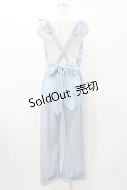 画像2: 【SALE】Shirley Temple / リボンフリルサロペットパンツ  サックス H-25-11-13-011-ET-PA-KB-ZT467