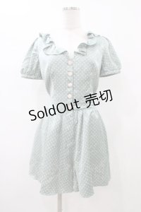 MILK / ラッフルカラーコンビネゾン  グリーン H-25-11-13-012-ML-PA-KB-ZT465