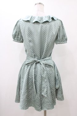 画像2: MILK / ラッフルカラーコンビネゾン  グリーン H-25-11-13-012-ML-PA-KB-ZH