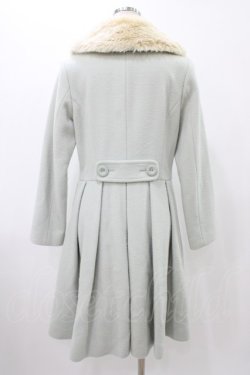 画像2: Leur Getter / フラワーレースファー衿付コート M ミント H-25-11-13-014-LU-CO-KB-ZH