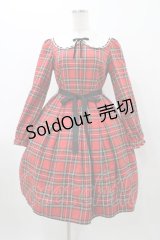 Emily Temple cute / パリジェンヌタータンワンピース  レッド H-25-11-13-015-ET-OP-KB-ZH