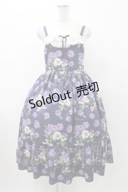 画像1: Emily Temple cute / Pansy ribbonキャミワンピース M ネイビー H-25-11-13-016-ET-OP-KB-ZH
