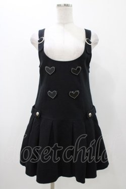 画像1: MILK / ハートボタンジャンスカ  ブラック H-25-11-13-027-ML-OP-KB-ZH