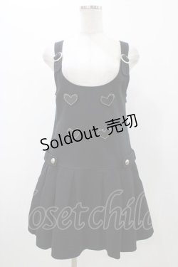 画像1: MILK / ハートボタンジャンスカ  ブラック H-25-11-13-027-ML-OP-KB-ZH