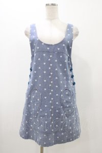 MILK / ハートデニムジャンスカ  ブルー H-25-11-13-028-ML-OP-KB-ZT465