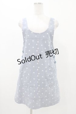 画像1: 【SALE】MILK / ハートデニムジャンスカ  ブルー H-25-11-13-028-ML-OP-KB-ZT465