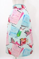 MILK / MILK Sweetsロングスカート  ポップダイナー H-25-11-13-029-ML-SK-KB-ZT468