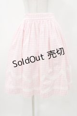 Shirley Temple / ギンガムミドルスカート  ピンク H-25-11-13-030-ET-SK-KB-ZH