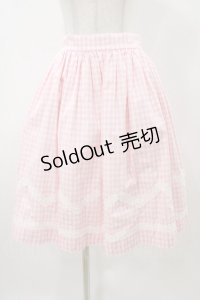 Shirley Temple / ギンガムミドルスカート  ピンク H-25-11-13-030-ET-SK-KB-ZH