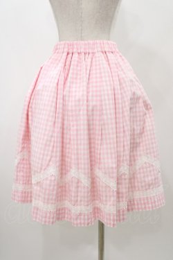 画像2: Shirley Temple / ギンガムミドルスカート  ピンク H-25-11-13-030-ET-SK-KB-ZH