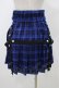 画像2: LISTEN FLAVOR / ハーネスプリーツスカート  ブルーチェック H-25-11-13-031-PU-SK-KB-ZH (2)